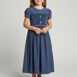 Antoinette Paris Mallard Smock Dress Size Girls 8